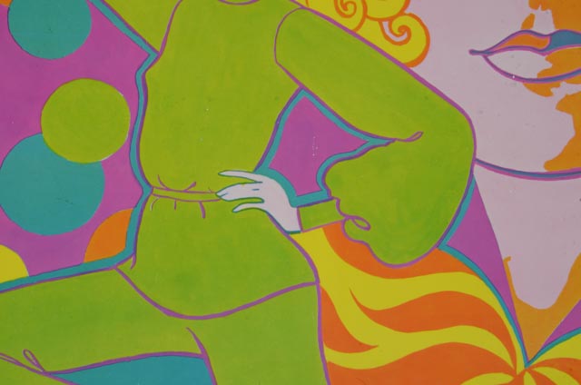 Unframed 1960s Psychedelic Lady Poster