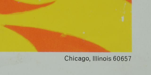 Unframed 1960s Psychedelic Lady Poster