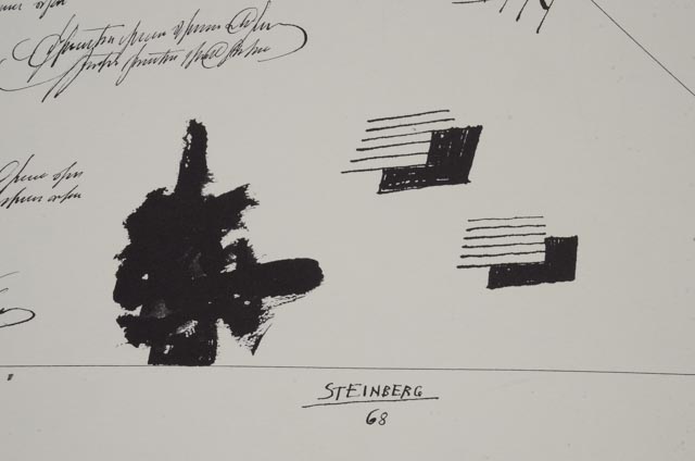 Saul Steinberg Original Lithographic Flair Gallery 1968 Exhibition Poster