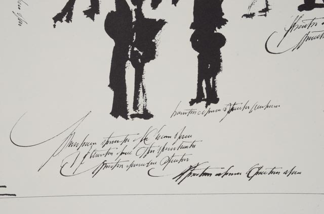 Saul Steinberg Original Lithographic Flair Gallery 1968 Exhibition Poster