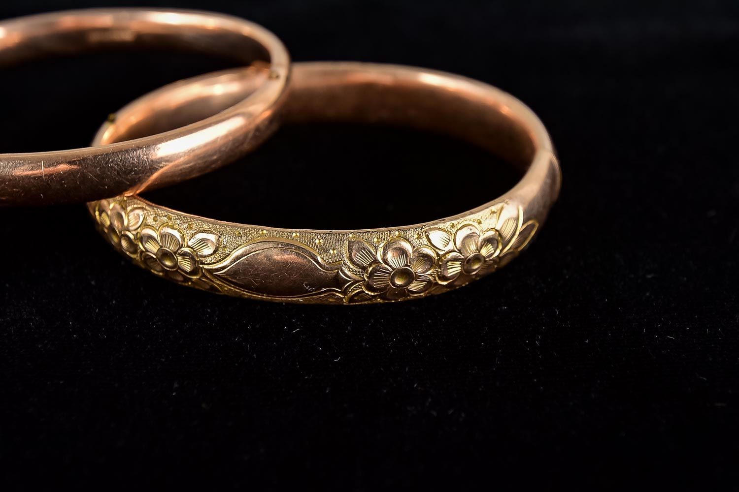 Set of Three 10K Gold Fill Bracelets