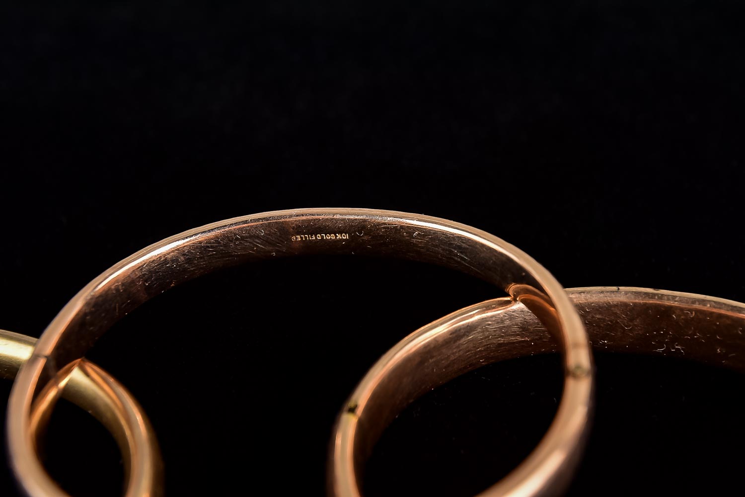 Set of Three 10K Gold Fill Bracelets