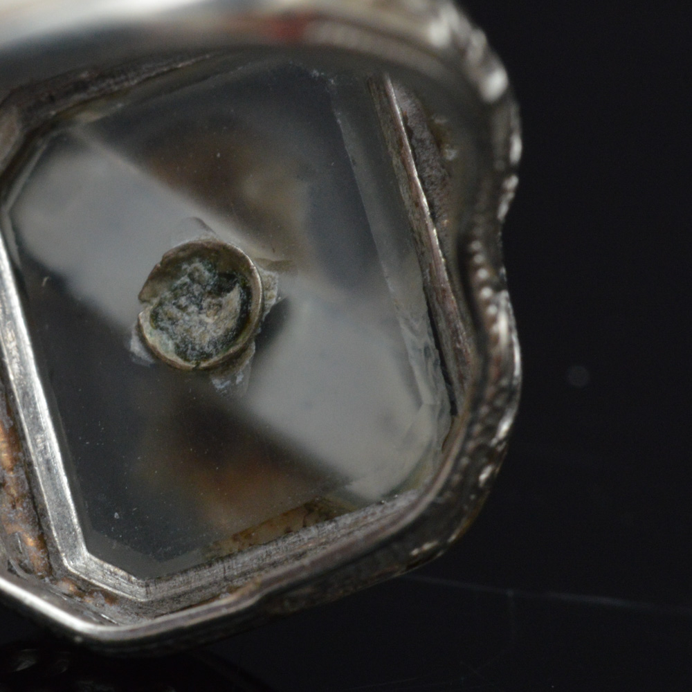 Vintage 14K White Gold Class Ring