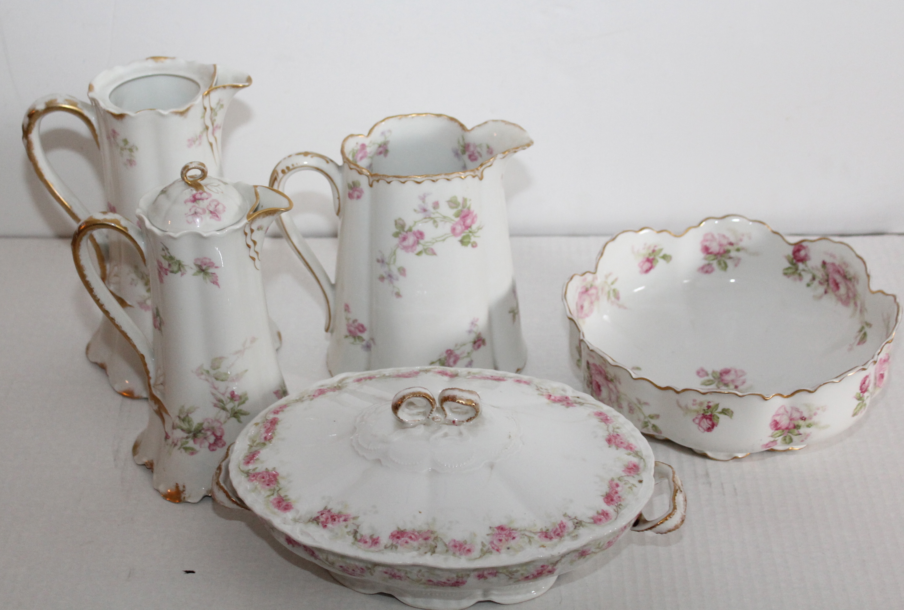 Collection of Pink Floral Haviland China