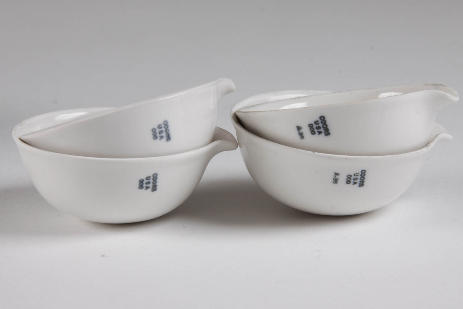 Collection of Vintage Coors Porcelain Evaporating Dishes