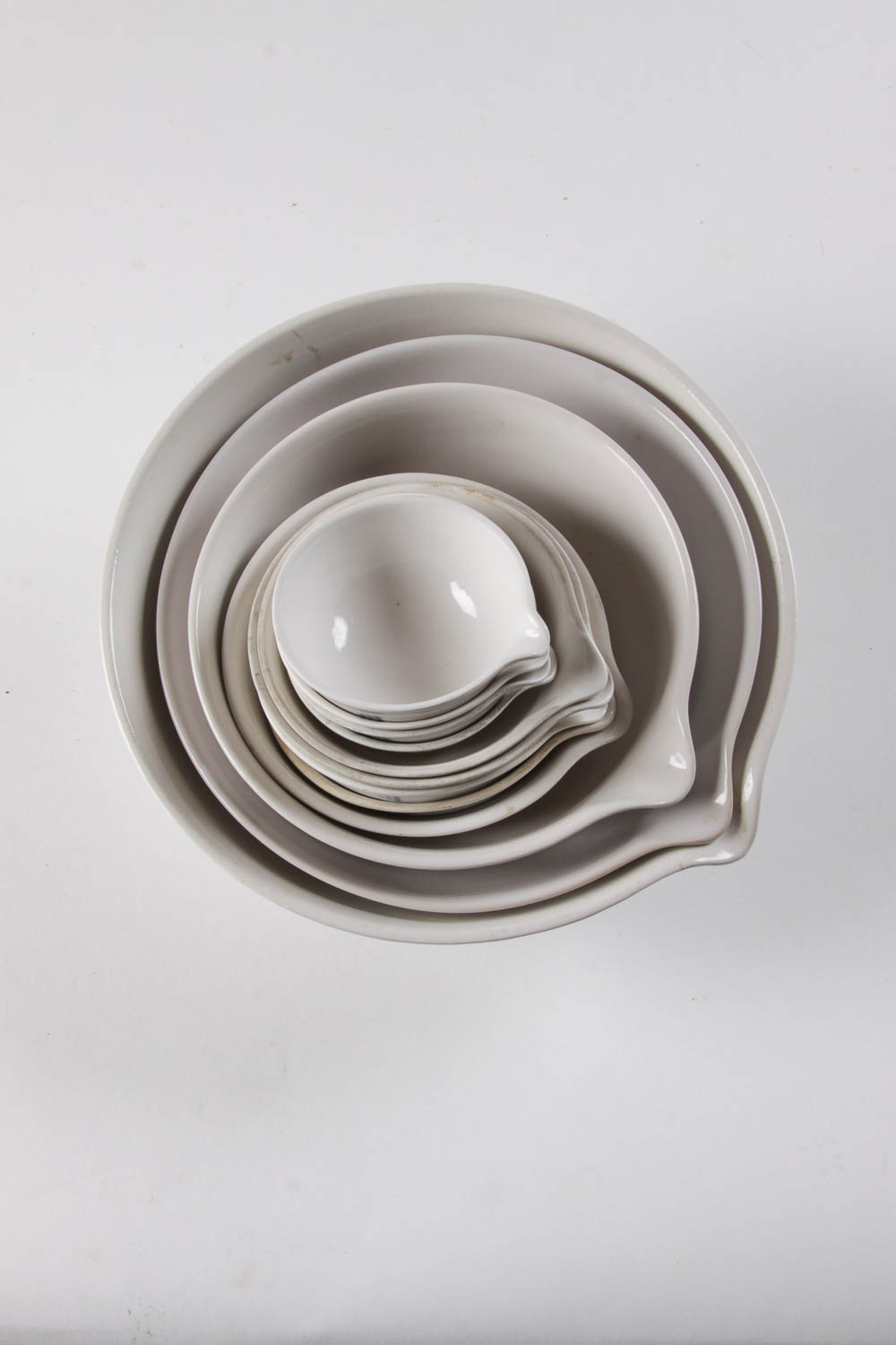 Collection of Vintage Coors Porcelain Evaporating Dishes