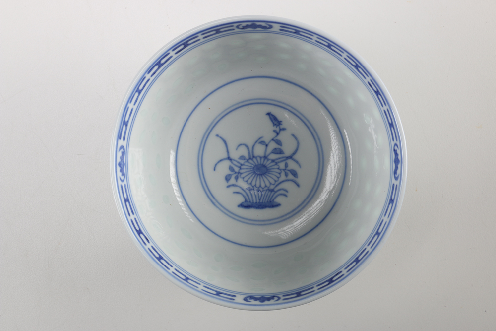 Collection of Stoneware and Porcelain Bowls with a Teapot