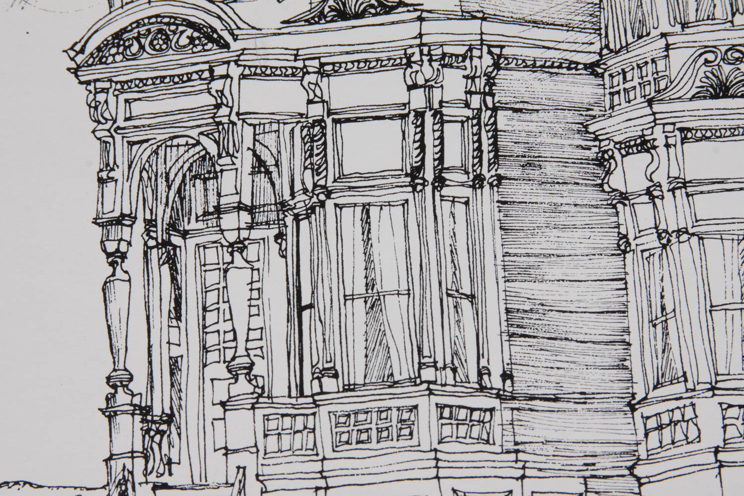 Set of Arthur Skinner Original Pen and Ink Drawings