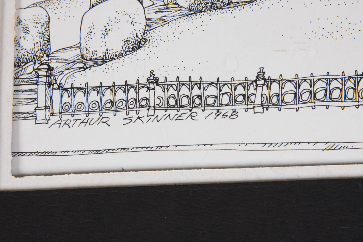 Set of Arthur Skinner Original Pen and Ink Drawings