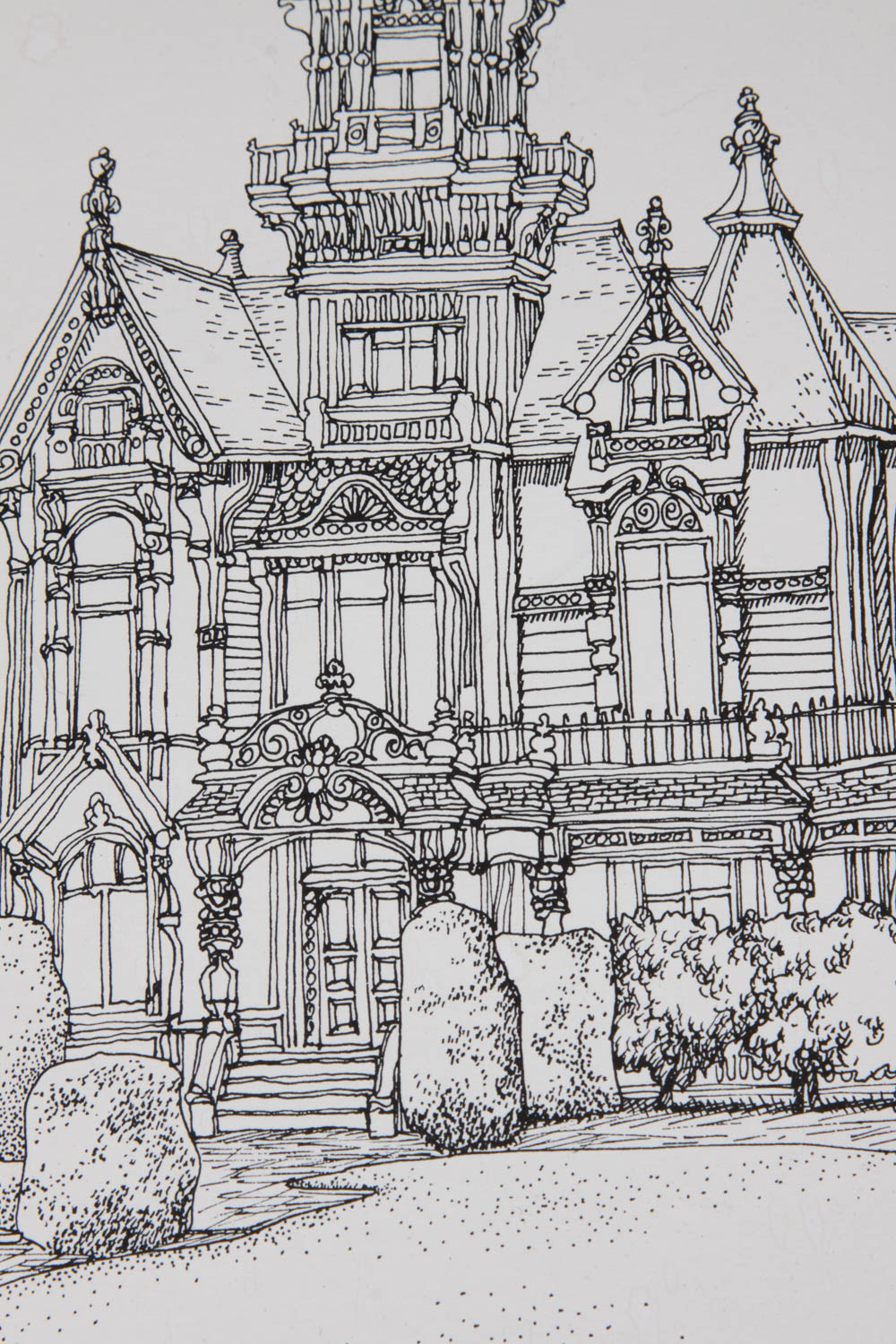 Set of Arthur Skinner Original Pen and Ink Drawings