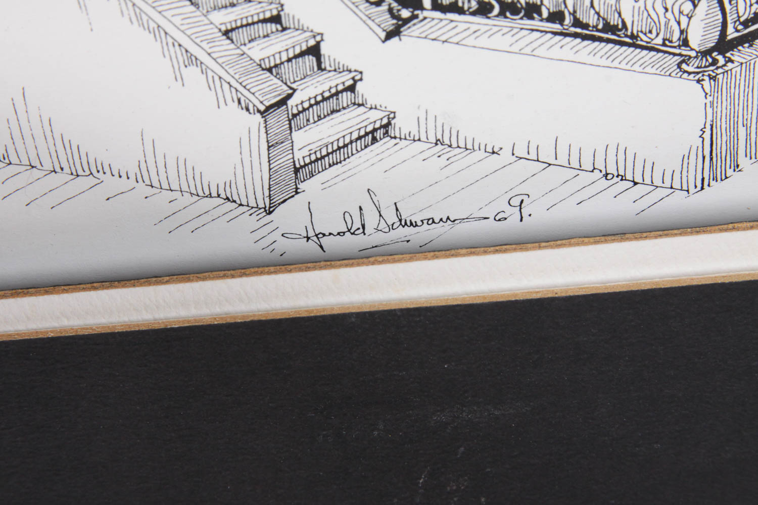 Set of Arthur Skinner Original Pen and Ink Drawings