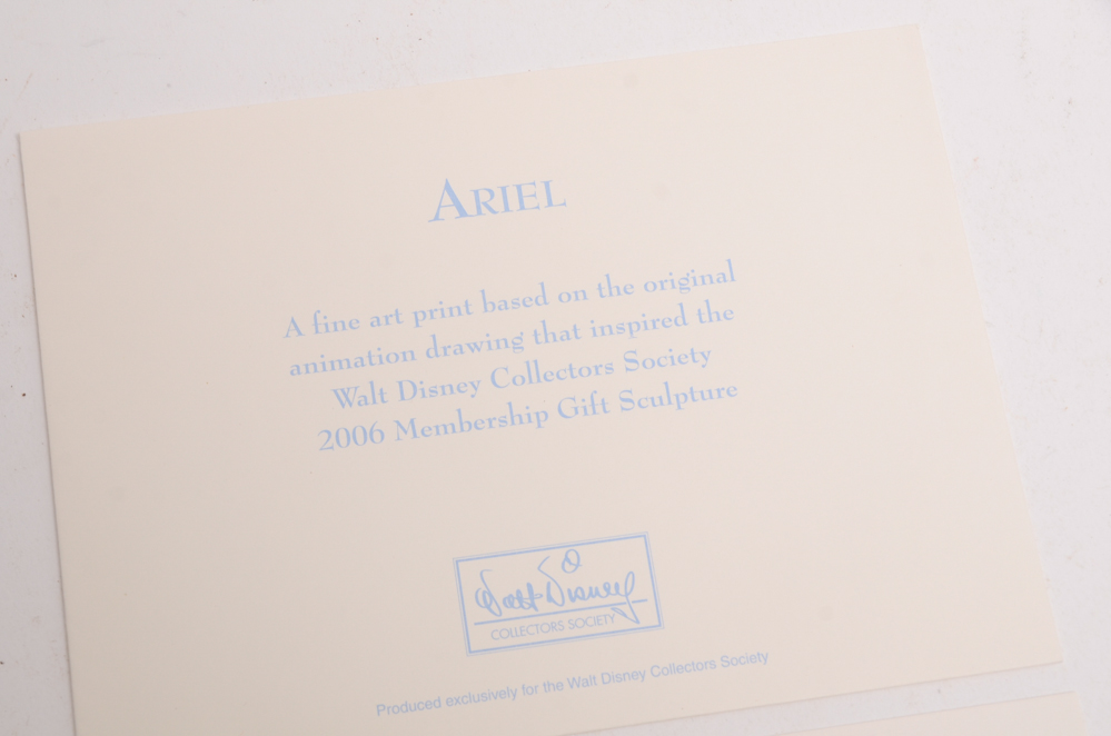 Walt Disney Collectors Society Unframed Lithographs