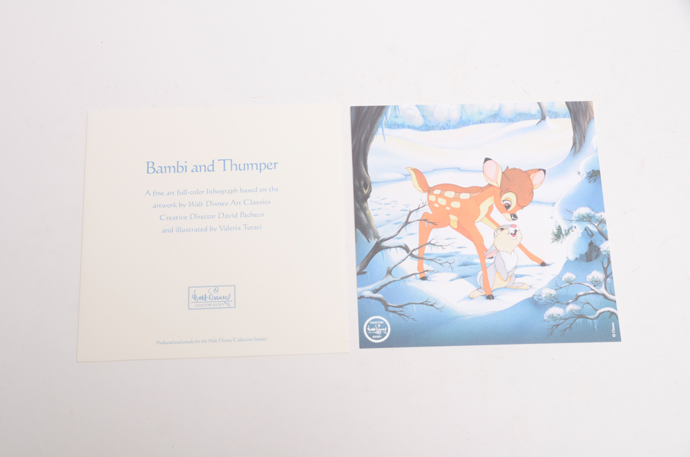 Walt Disney Collectors Society Unframed Lithographs