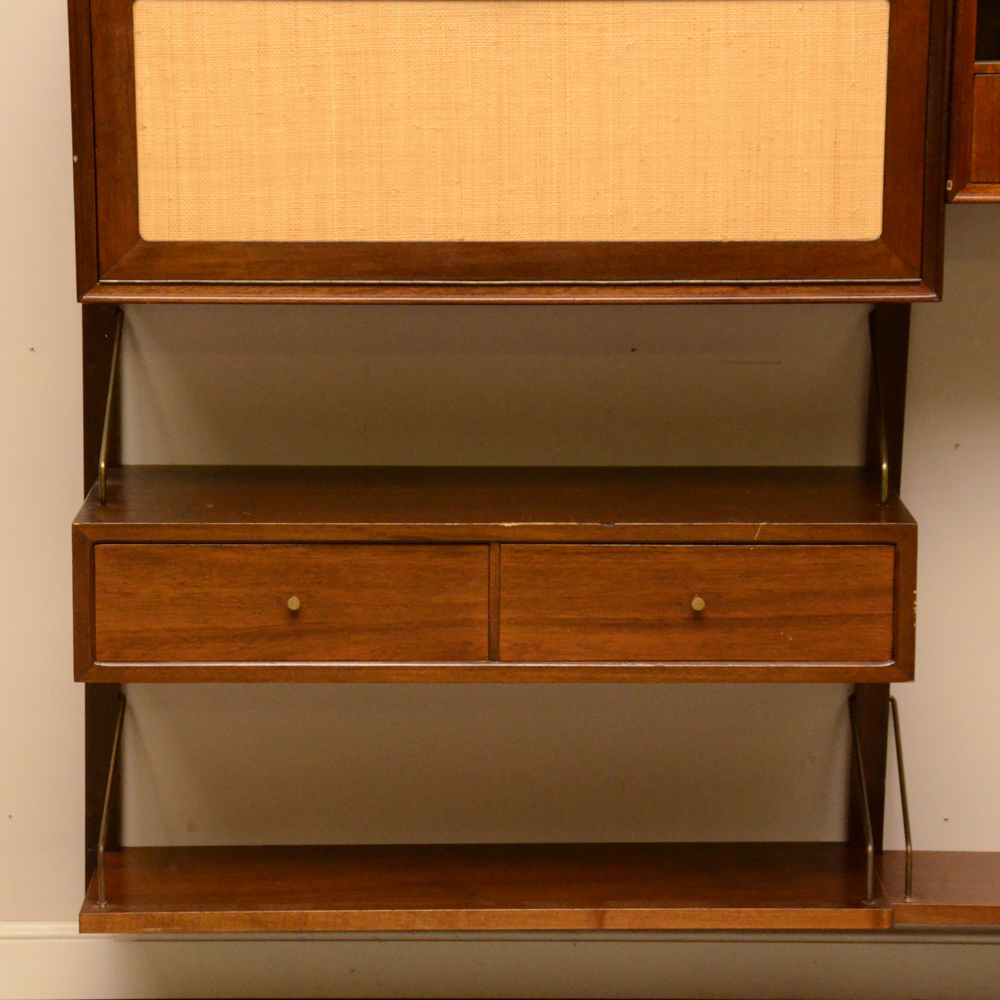 Danish Modern Wall Shelving Unit