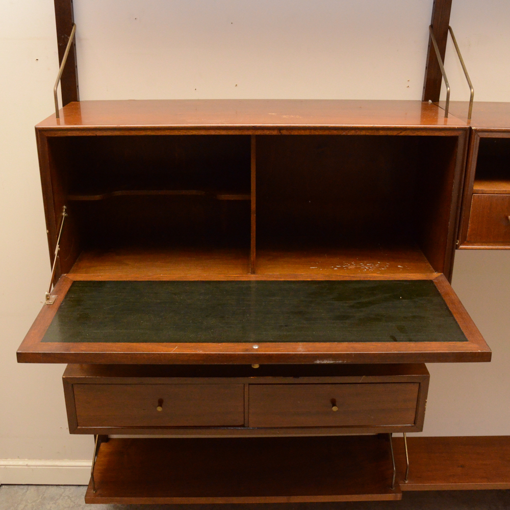Danish Modern Wall Shelving Unit