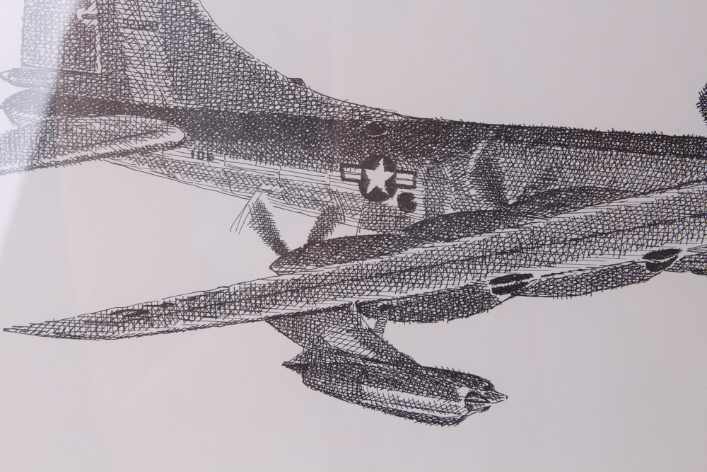 Signed "Convair B-36D Peacemaker" Offset Lithograph by Joe Milich