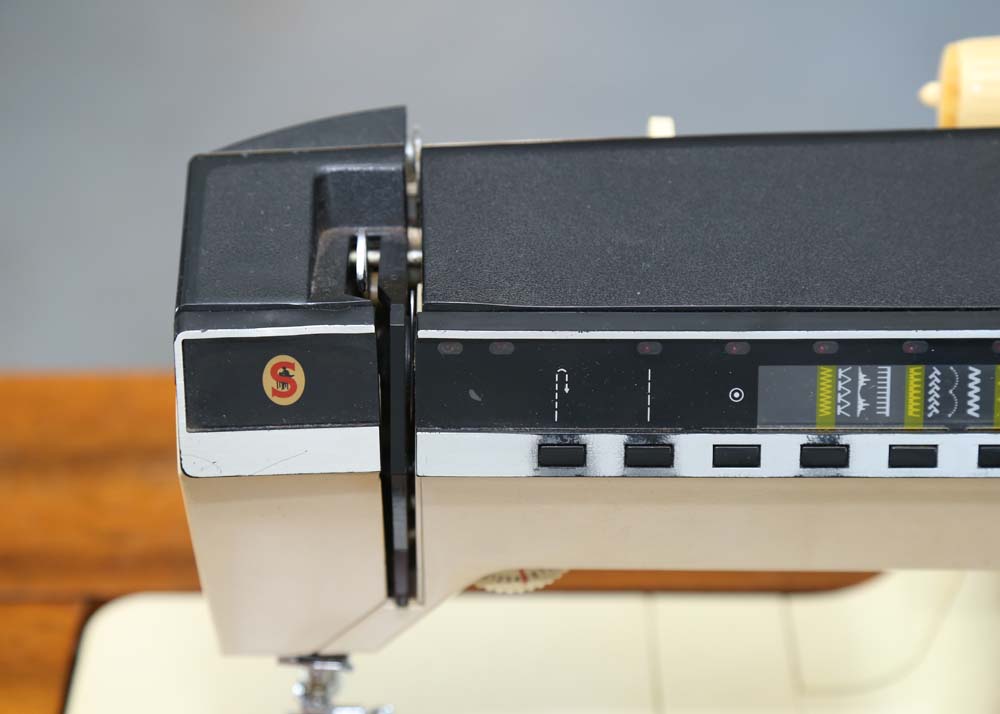 Vintage Mid Century Sewing Machine and Cabinet