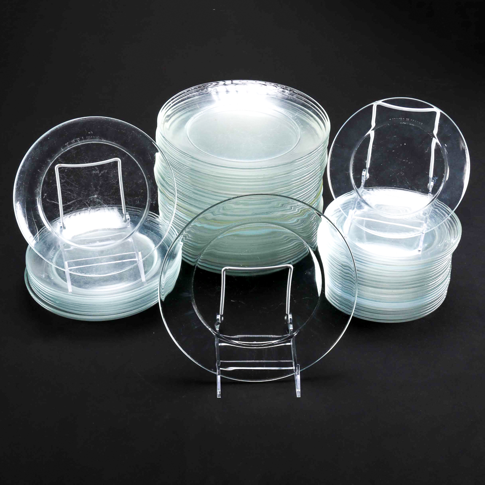 Arcoroc France Clear Glass Plates