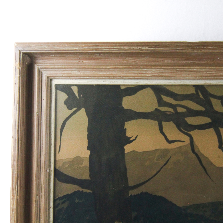 Ranch Landscape Watercolor by James M. Phillips