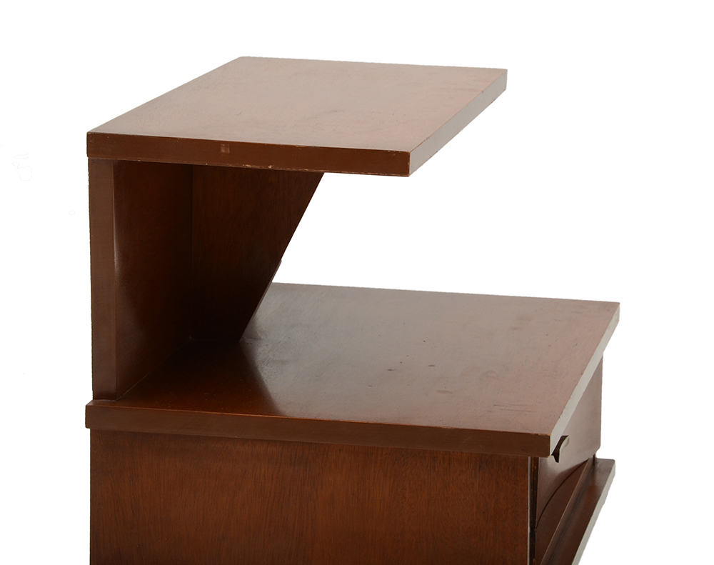 Pair of Mid Century Cantilevered Nightstands by Dixie