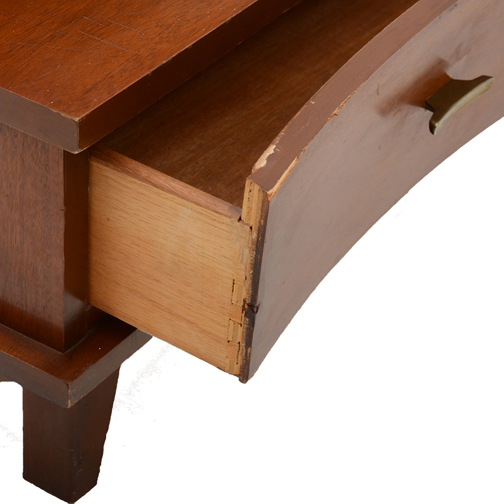 Pair of Mid Century Cantilevered Nightstands by Dixie