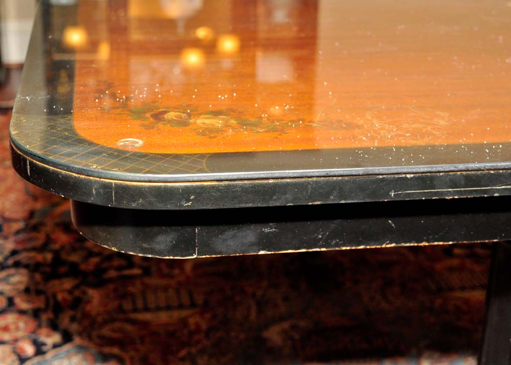 Duncan Phyfe Painted Dining Table