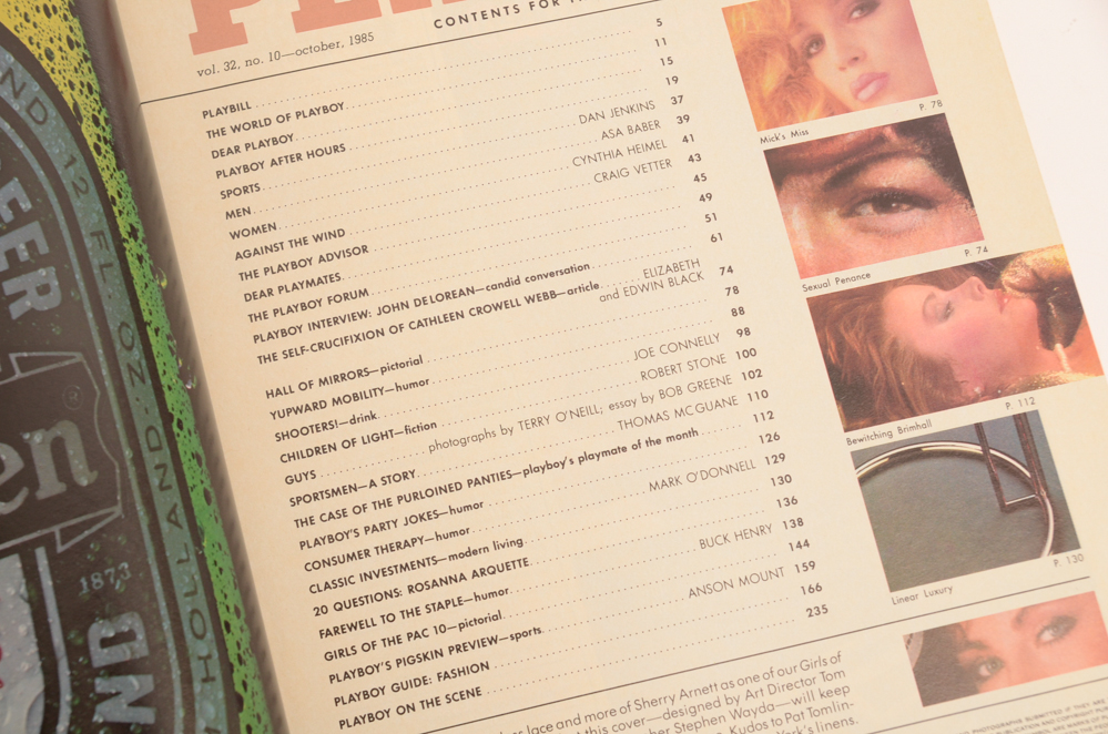 1985 Vintage Playboy Magazines