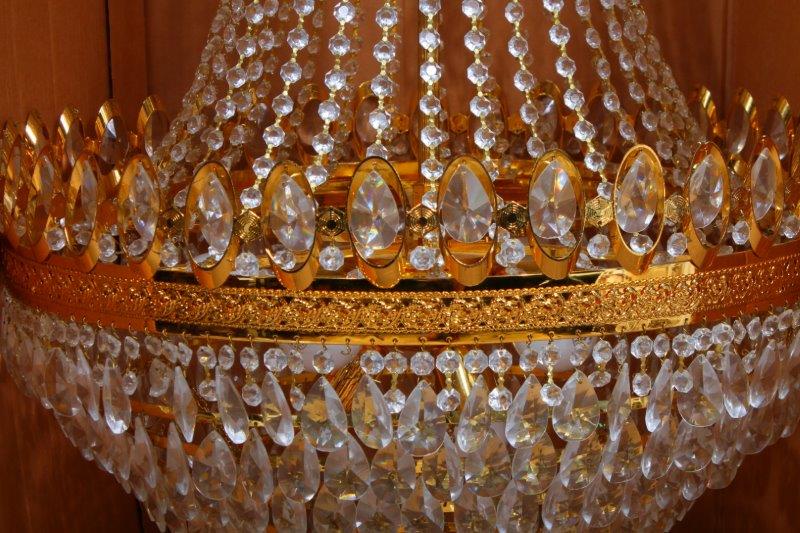 A Vintage Swarovski Empire Style Chandelier