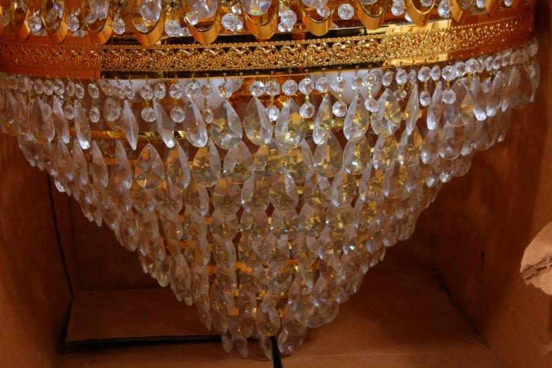 A Vintage Swarovski Empire Style Chandelier