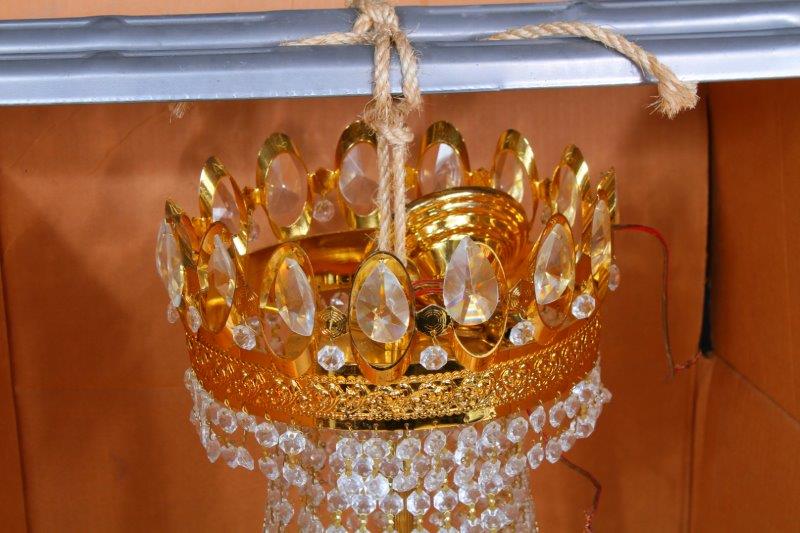A Vintage Swarovski Empire Style Chandelier