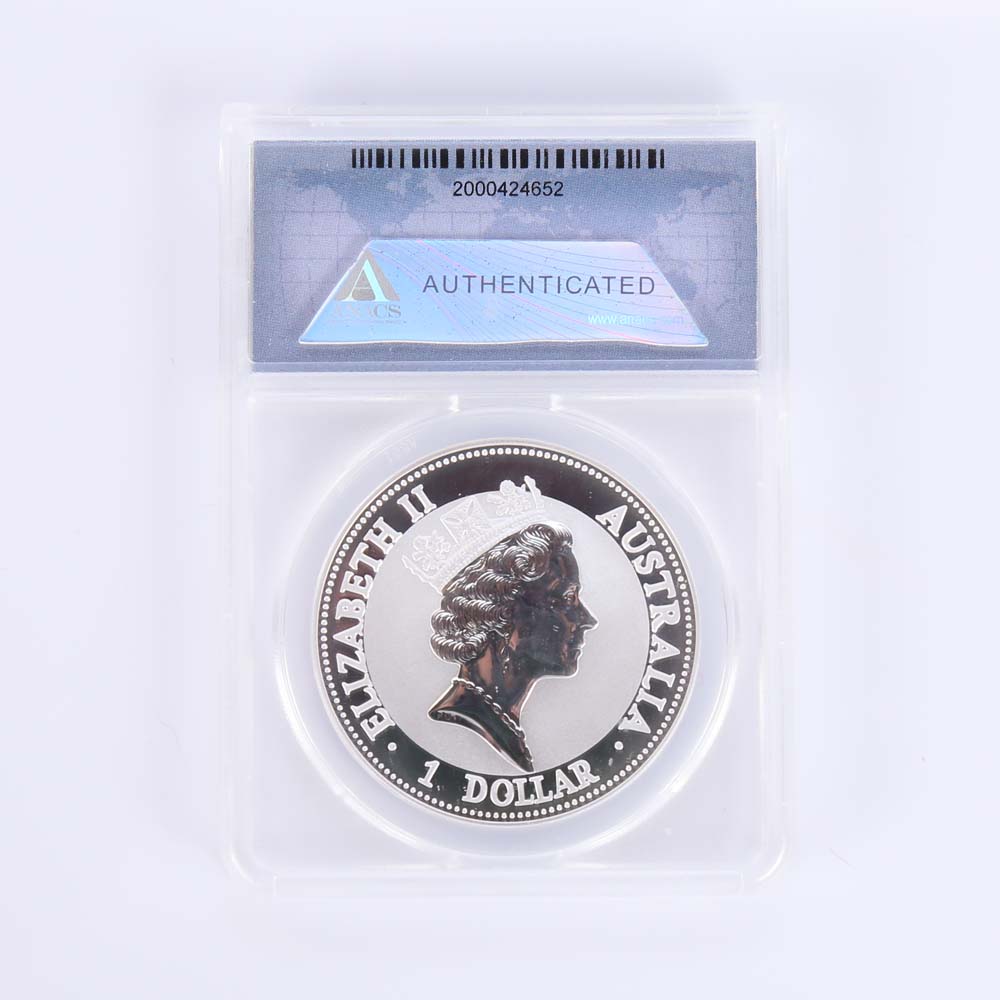 1992 Australian Kookaburra Silver Coin