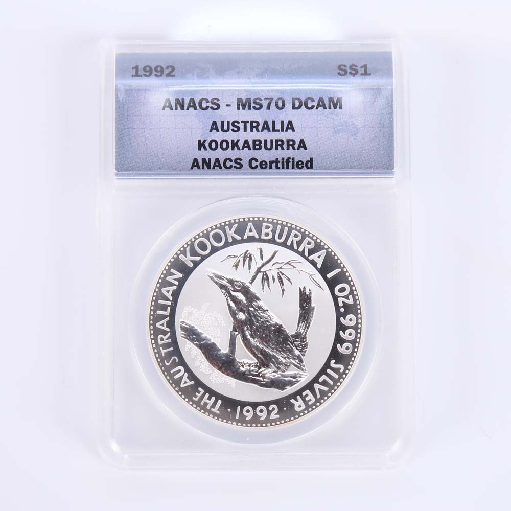 1992 Australian Kookaburra Silver Coin