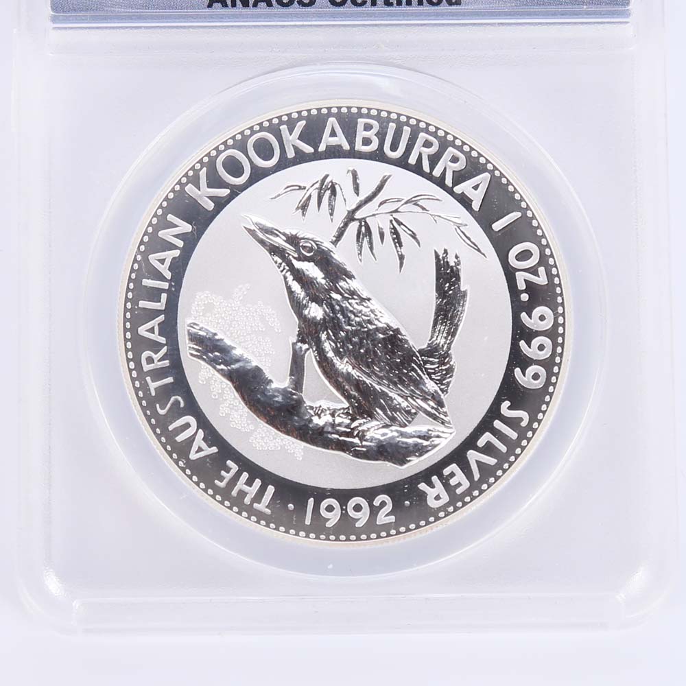 1992 Australian Kookaburra Silver Coin