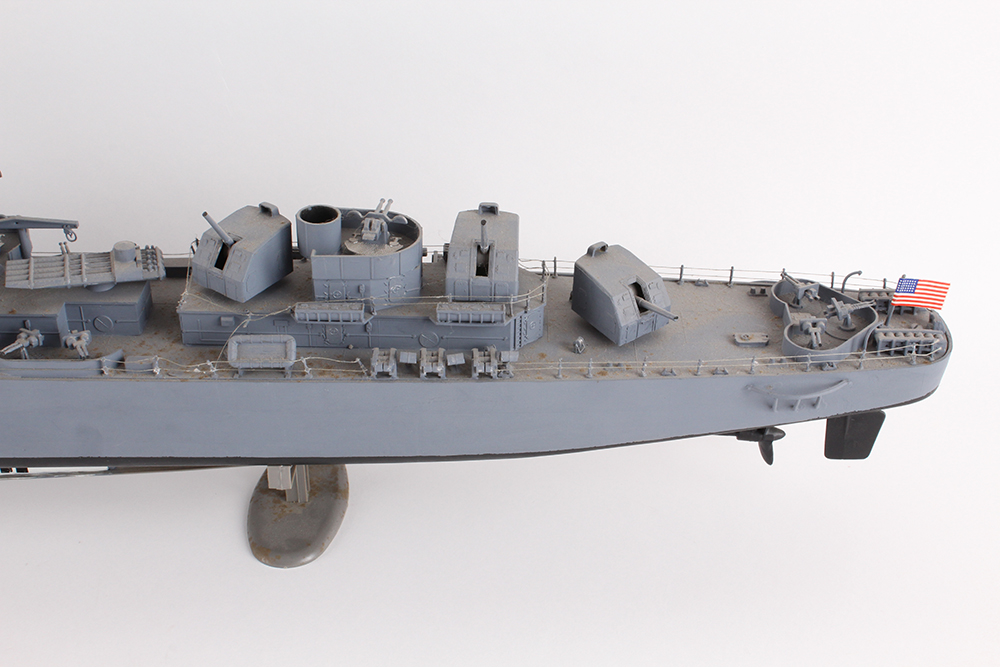 USS Moale Destroyer and Aircraft Carrier Ship Models