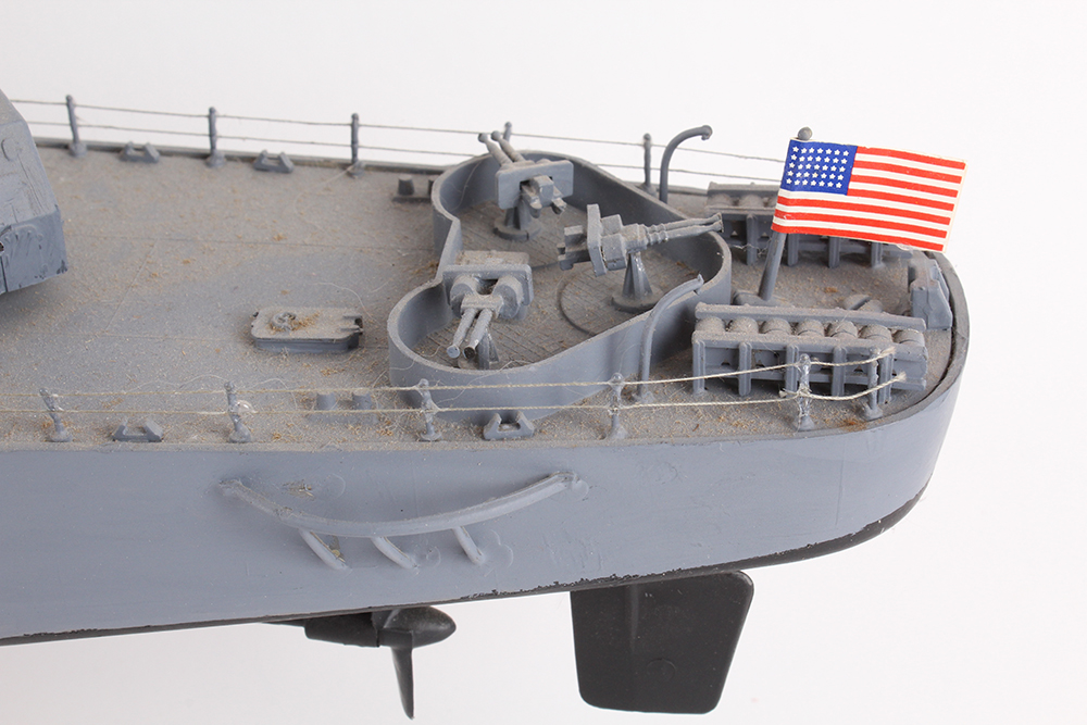 USS Moale Destroyer and Aircraft Carrier Ship Models