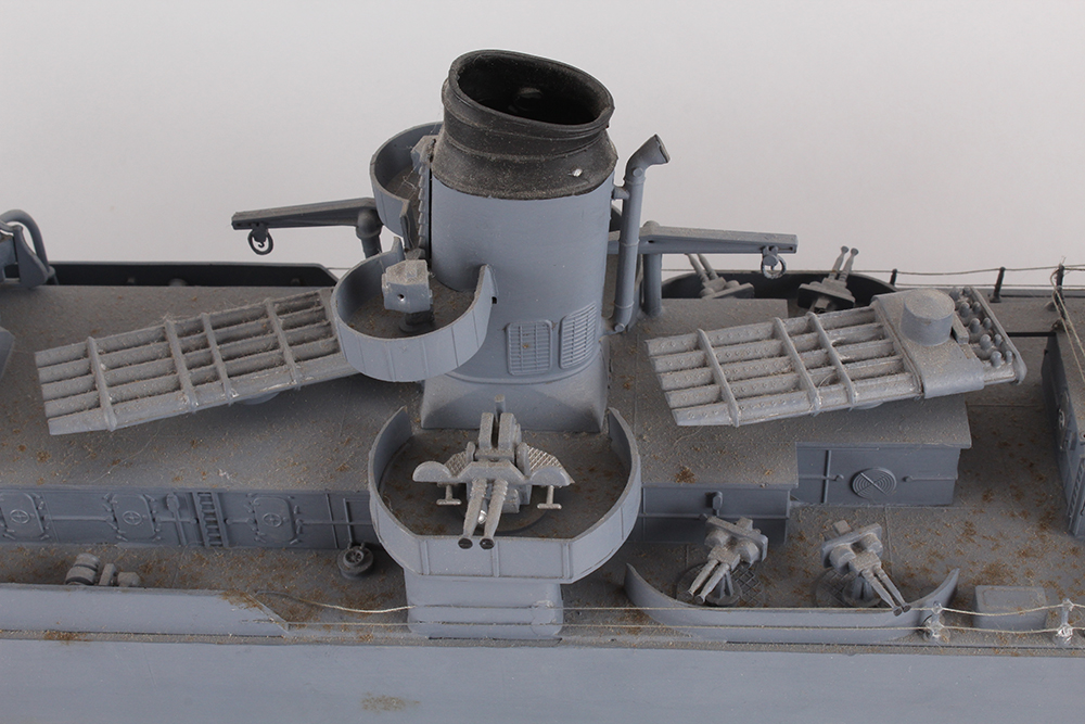 USS Moale Destroyer and Aircraft Carrier Ship Models