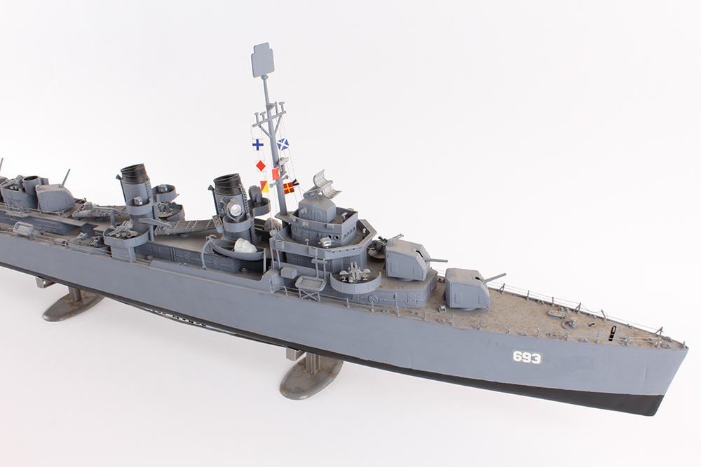 USS Moale Destroyer and Aircraft Carrier Ship Models