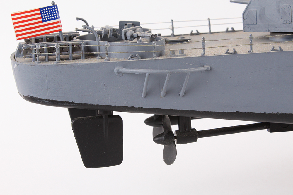 USS Moale Destroyer and Aircraft Carrier Ship Models