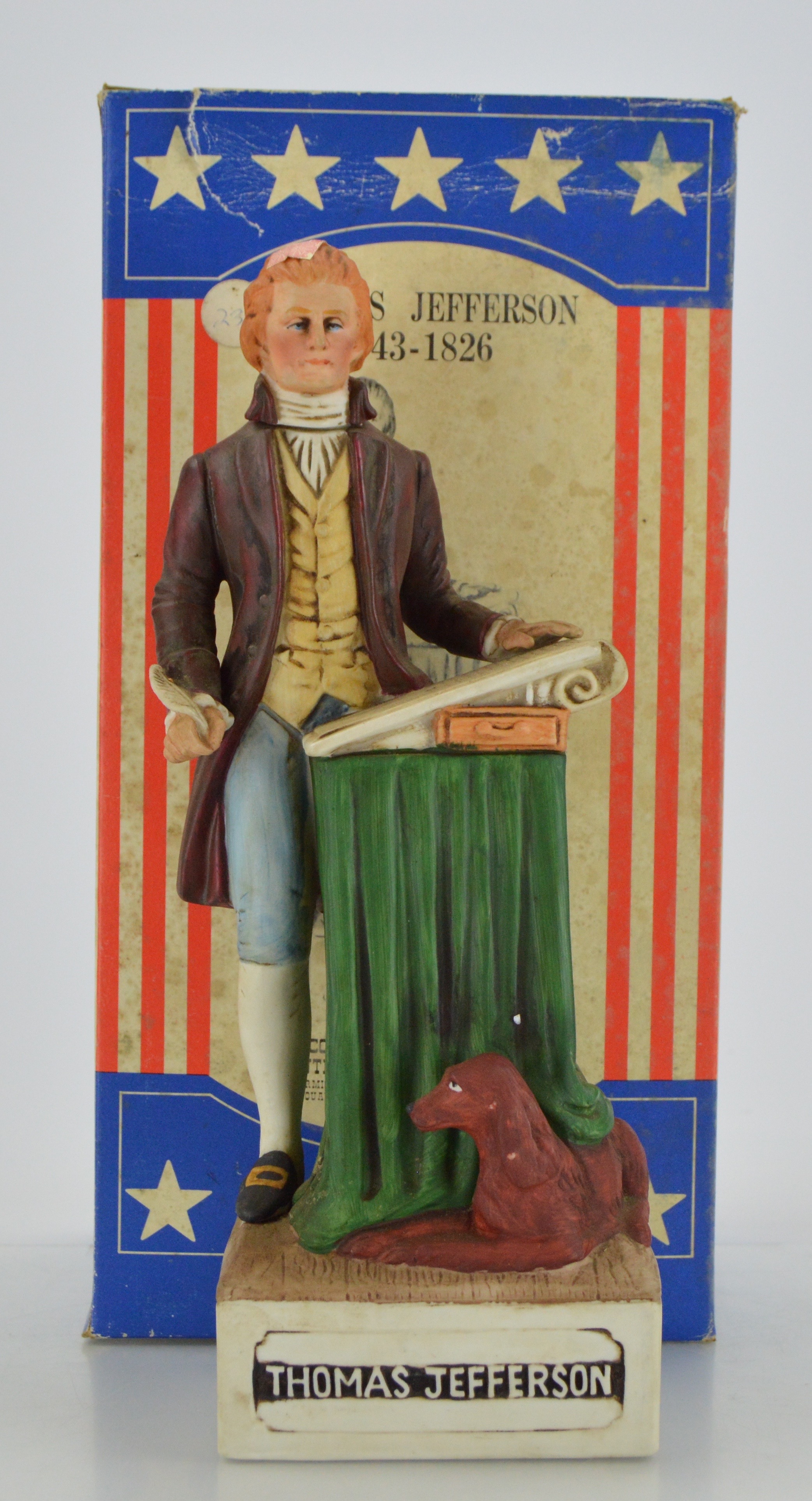 Collection of Patriots Ceramic Decanters by McCormick