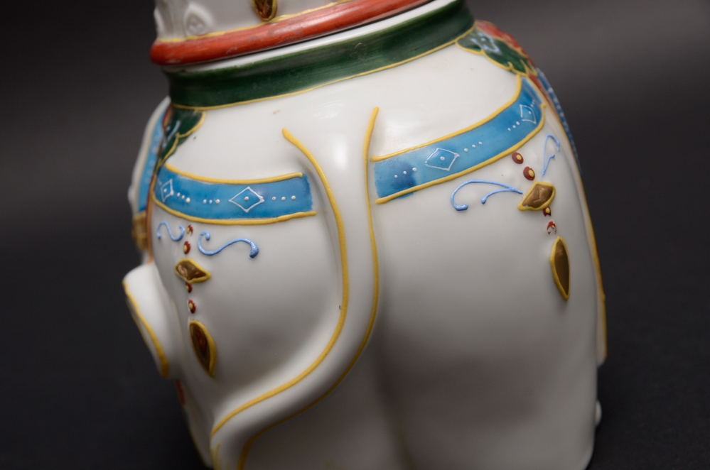 Japanese Ceramic Elephant Jars