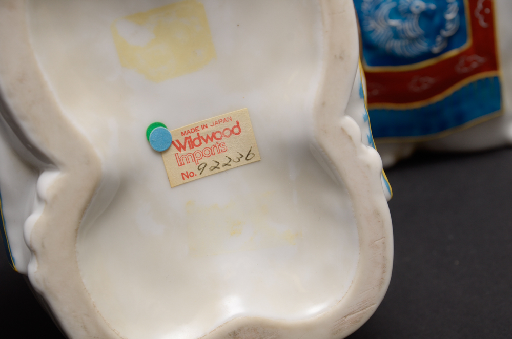 Japanese Ceramic Elephant Jars