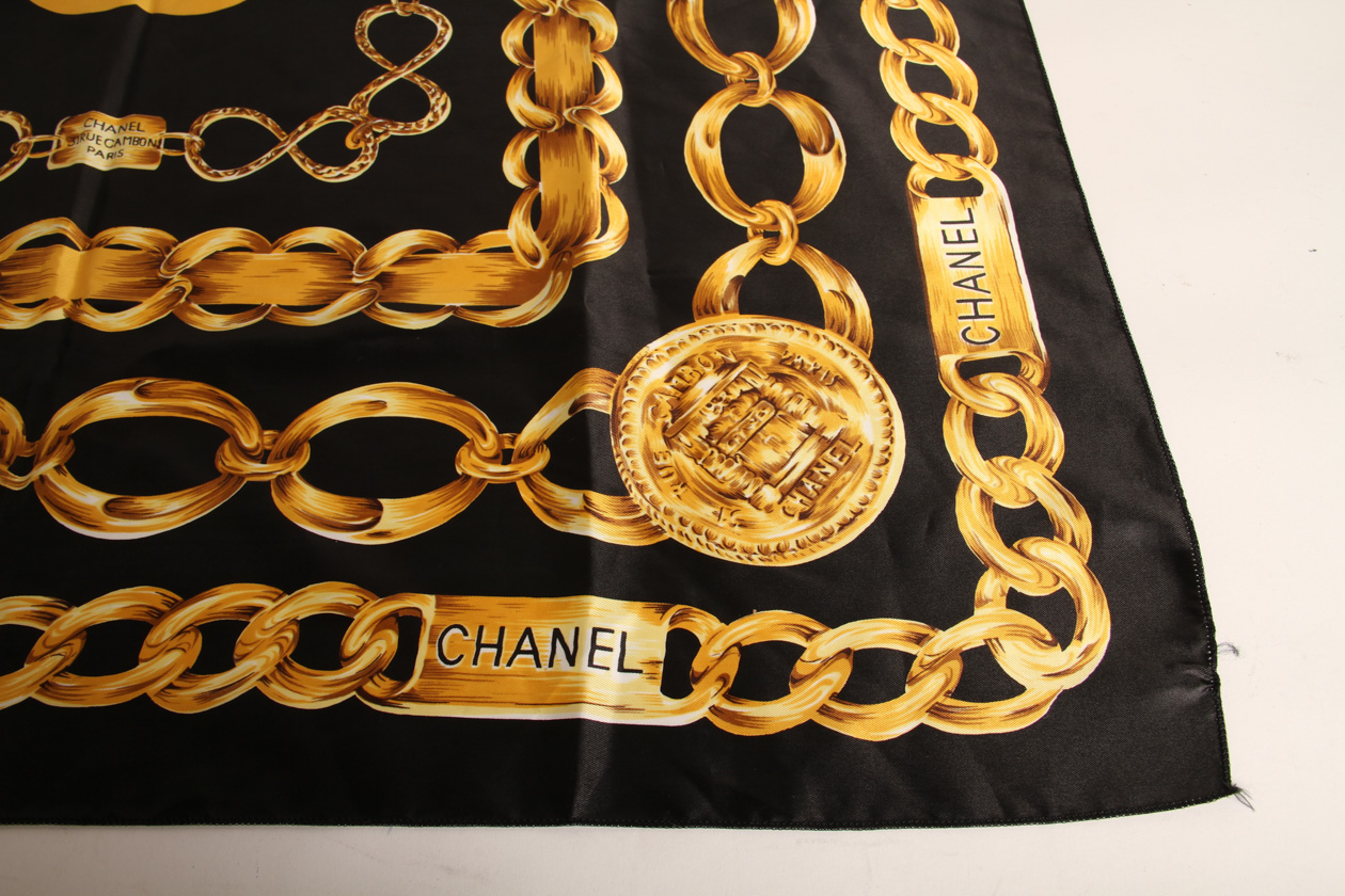 Vintage 80s Coco Chanel Scarf