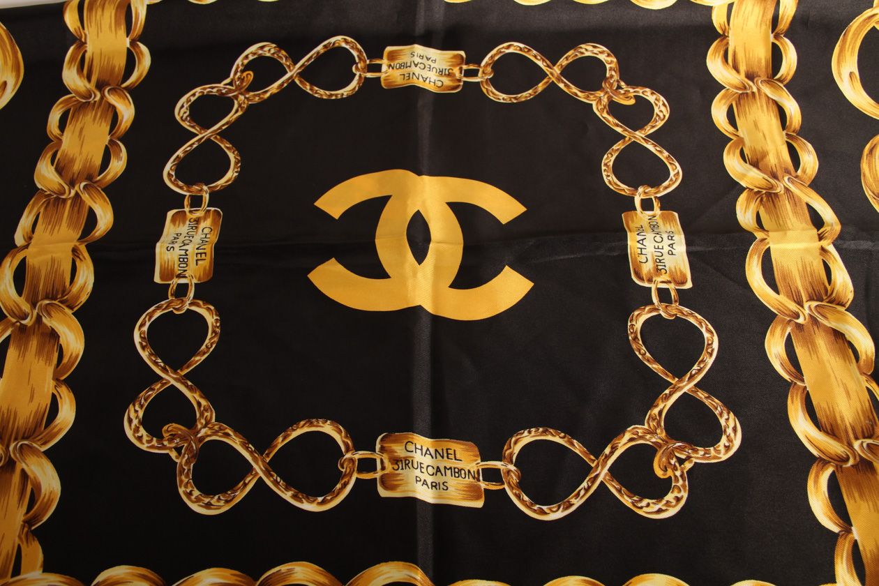 Vintage 80s Coco Chanel Scarf
