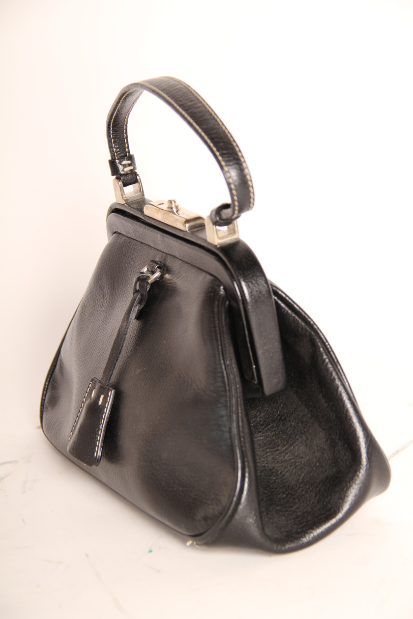 Black Prada Leather Handbag