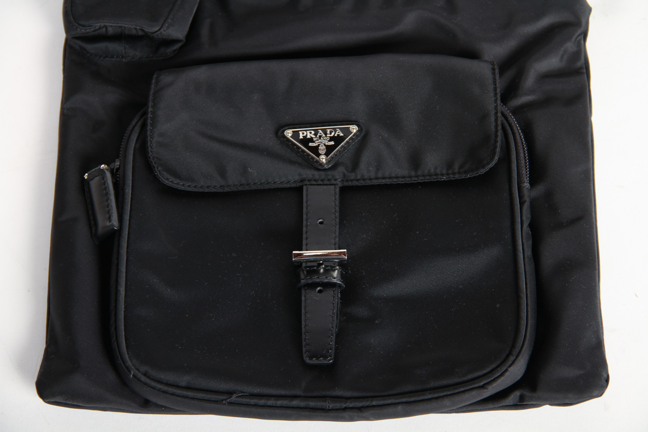 Black Prada Crossbody Purse