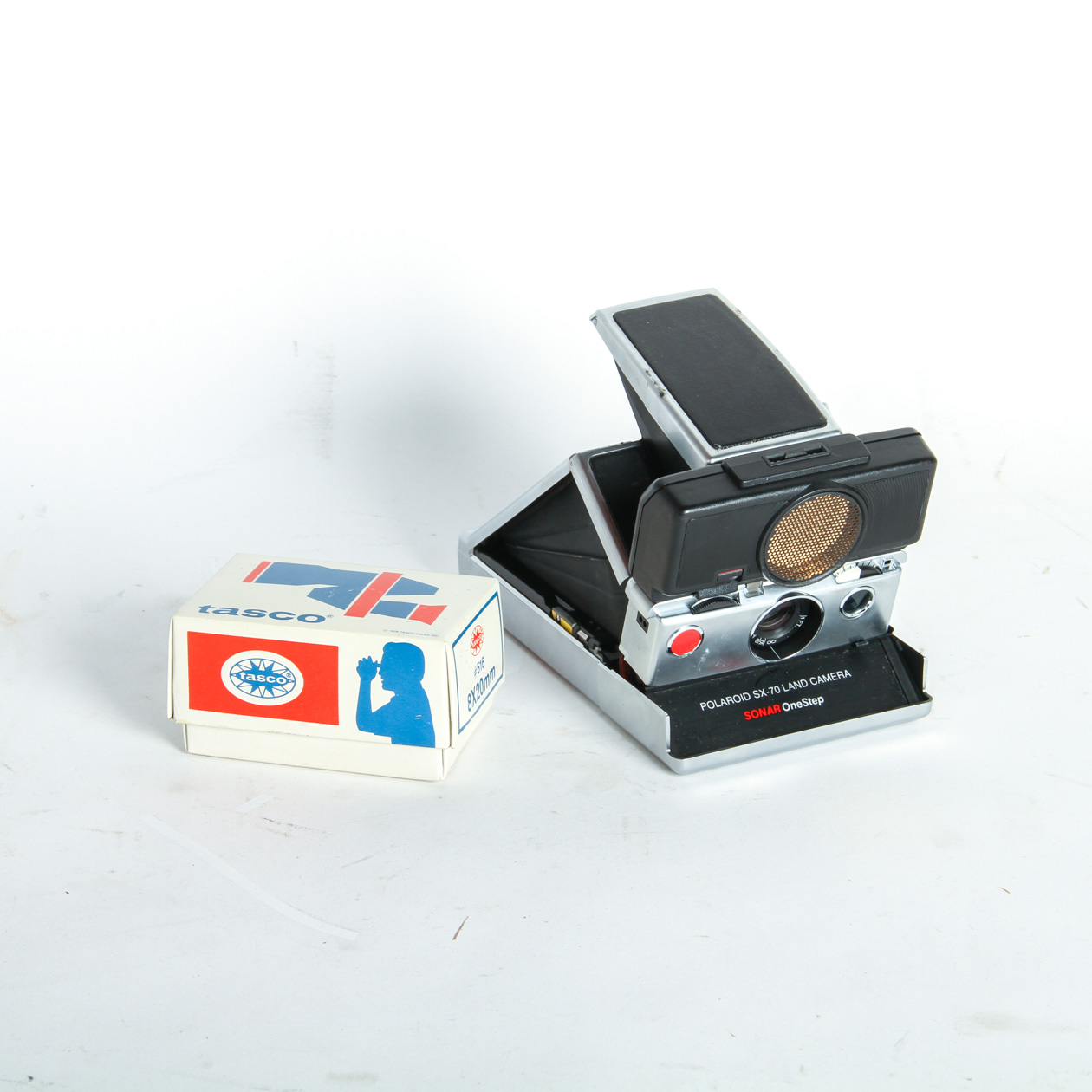 VintagePolaroid SX-70 Land Camera and Tasco Lens