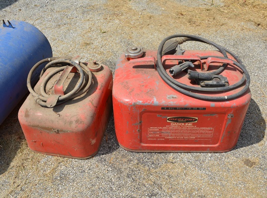 Air Compressor and Empty Gas Containers