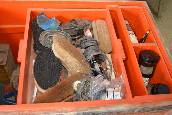 Neverest Acres Equestrian Tack Box and Supplies