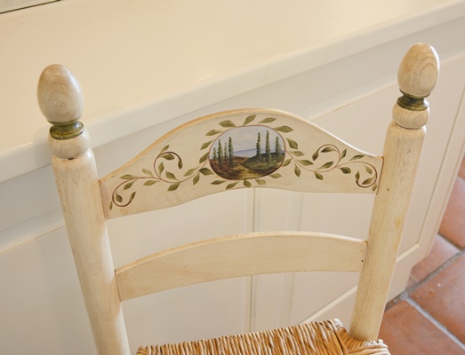 Rush Seat Counter Stool