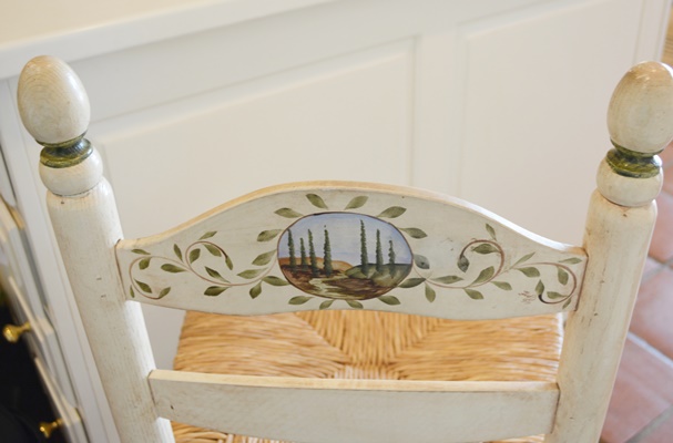 Rush Seat Counter Stool